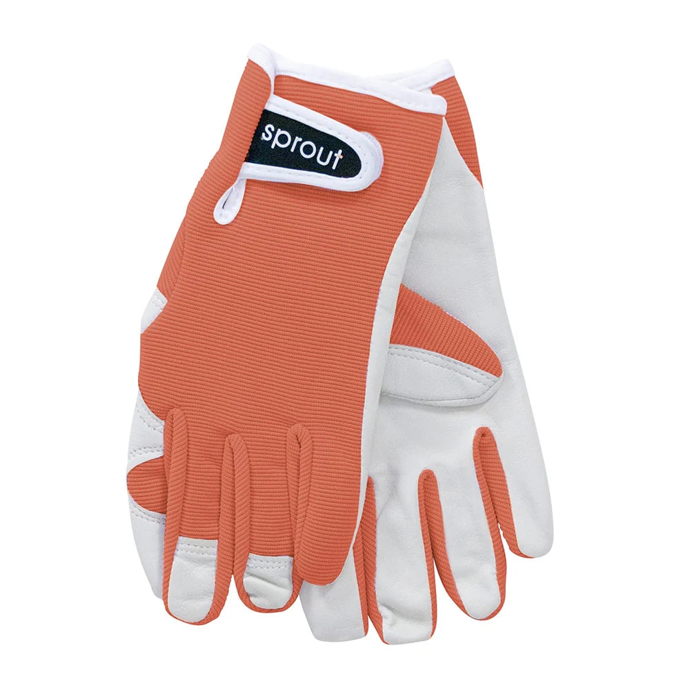 Sprout Goatskin Garden Gloves - Terracotta