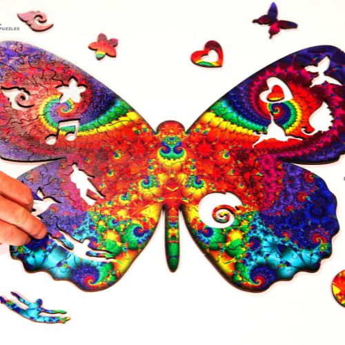 TWIGG Wooden Jigsaw Puzzle - 167 pieces - Brilliant Butterfly