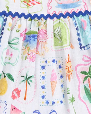 Minhaha Fox & Finch SUMMER VACAY PRINT TOP