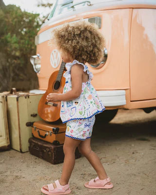 Minhaha Fox & Finch SUMMER VACAY PRINT SHORTS