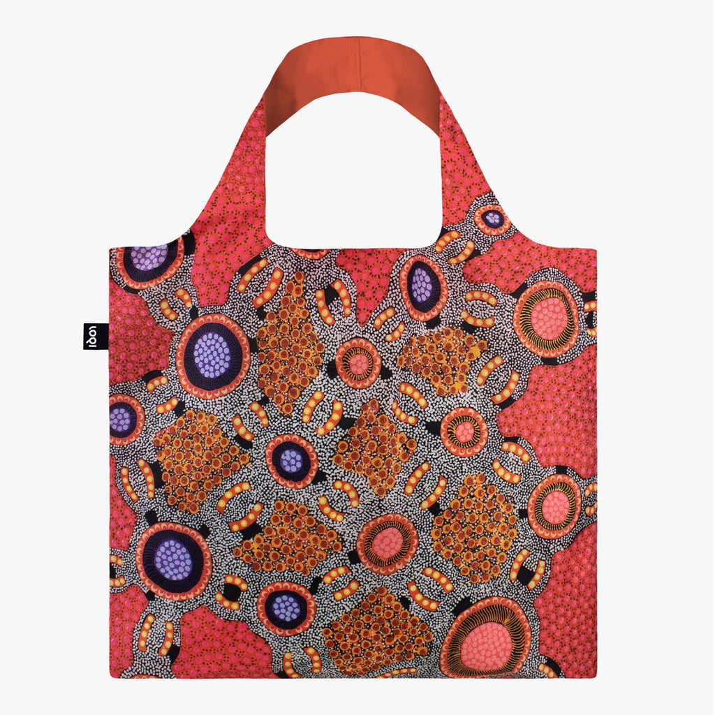 Reusable bag LOQI - Water Dreaming Pink Recycled Bag
