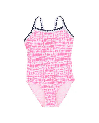 Minhaha Swim KOA PRINT PINK SWIMSUIT 8-14 YRS