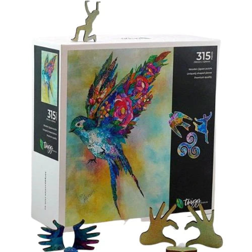 TWIGG Wooden Jigsaw puzzle - 315 pieces - Botanical Swallow - artist artwork