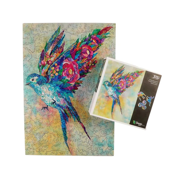 TWIGG Wooden Jigsaw puzzle - 315 pieces - Botanical Swallow - artist artwork