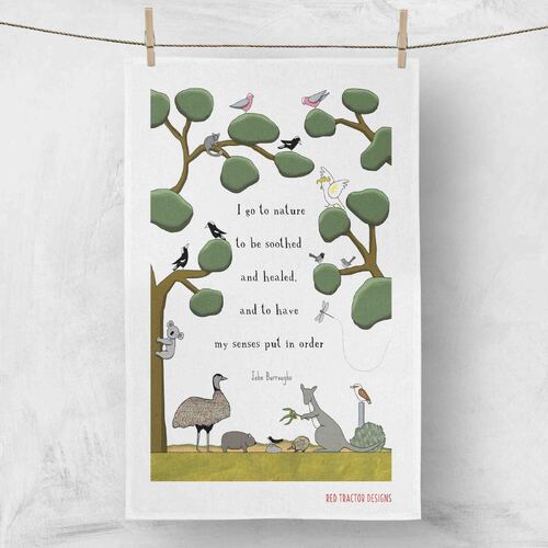 Red Tractor Designs - Tea Towel I Go To Nature