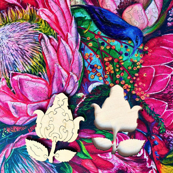 TWIGG Wooden Jigsaw Puzzle - 718 Pieces - Nectar - Jana Aspeling Original Artwork