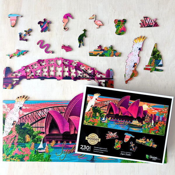 TWIGG Wooden Jigsaw Puzzle - 230-pieces Stunning Sydney