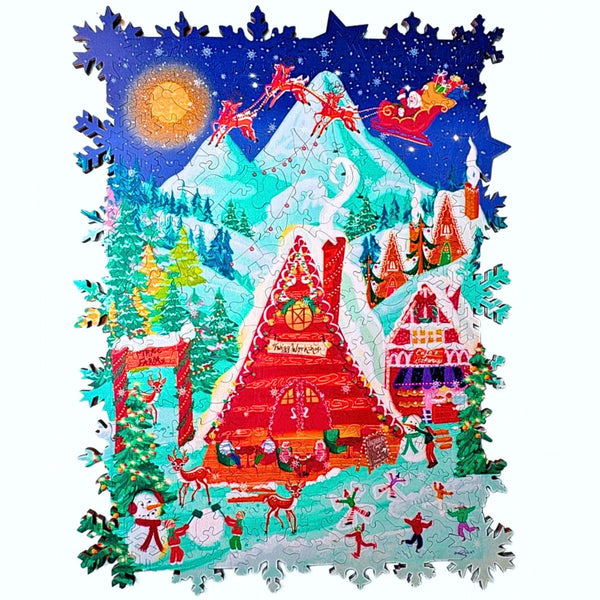 TWIGG Wooden Jigsaw Puzzle - 213-pieces Twigg Santa's Workshop