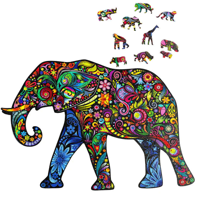 TWIGG Wooden Jigsaw Puzzle - 174 pieces - Ellie Elephant