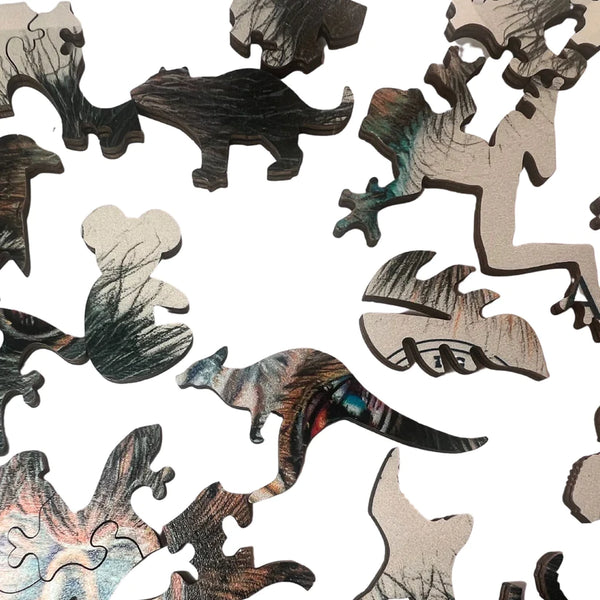 TWIGG Wooden Jigsaw Puzzle - 74 pieces - Sally Edmonds Emu