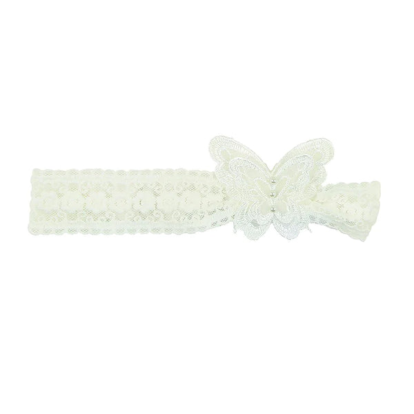 BEBE LACE BUTTERFLY HEADBAND