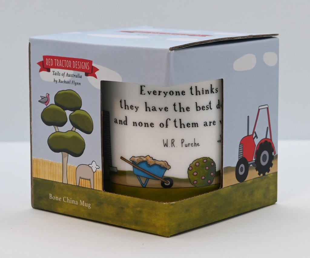 Red Tractor Designs - Bone China Mug The Best Dog