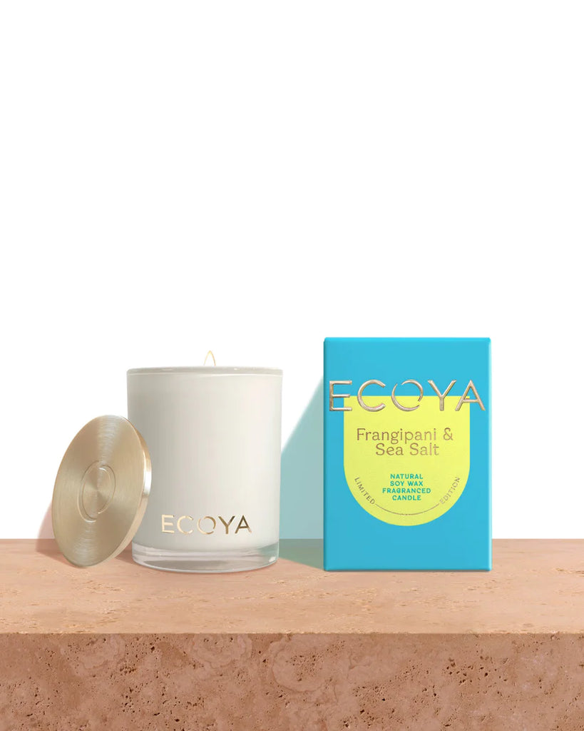 Ecoya Sensory Escapes: Frangipani & Sea Salt Mini Madison Candle