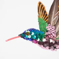 Christmas - AMORE SEQUIN HUMMINGBIRD TREE DECORATION