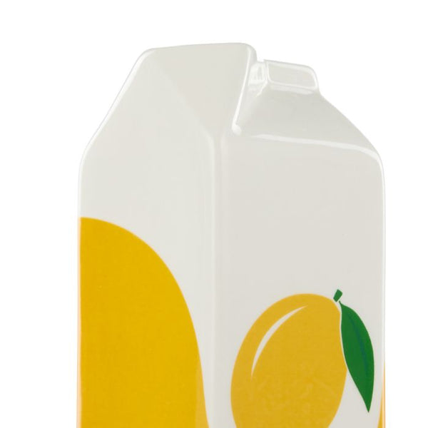EMPORIUM LEWIS CERAMIC CARTON VESSEL LEMON MULTI-COLOURED 7.5X7.5X23CM