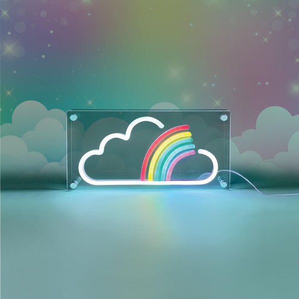 Light Acrylic - RAINBOW MULTI-COLOURED 30X4.6X15CM