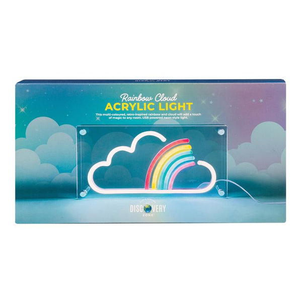 Light Acrylic - RAINBOW MULTI-COLOURED 30X4.6X15CM
