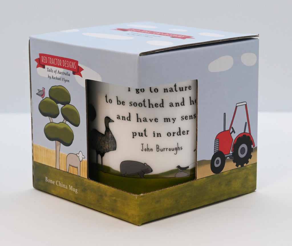 Red Tractor Designs - Bone China Mug I Go To Nature