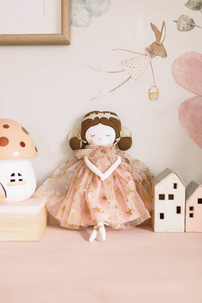 ALIMROSE  Celeste Fairy Doll -38cm Pink Gold Star