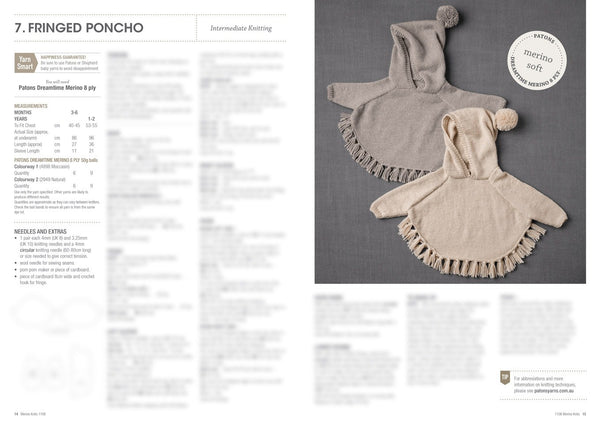 Merino Baby Knitting Book 1106