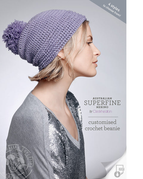 Crochet Pattern Customised  Beanie