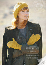 Knitting Pattern Fisherman’s Rib Beret & Mitts