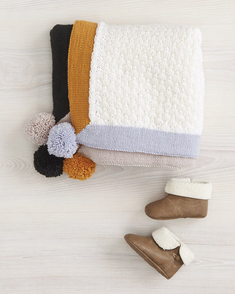 Knitting Pattern Modern Pram Blanket