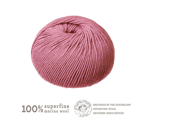 Australian Superfine Merino - Vintage Pink