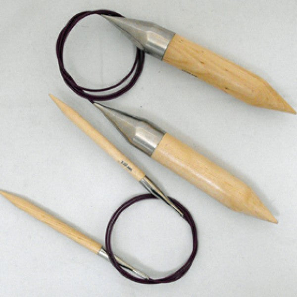 Knit Pro Giant Fixed Circular Needles Basix Birch 25mm x 100cm