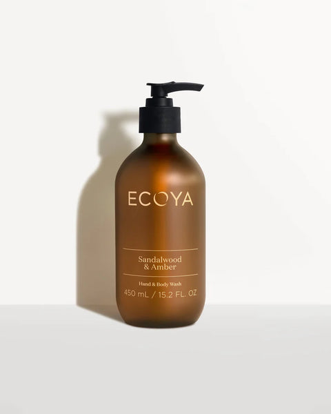 ECOYA : Sandalwood & Amber Hand & Body Wash 450ML