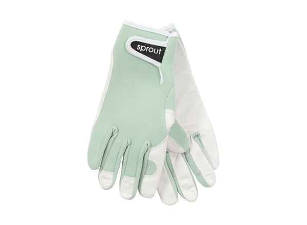 Sprout Goatskin  Garden Gloves - Sage Green