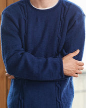 Knitting Pattern Tall Cable Sweater