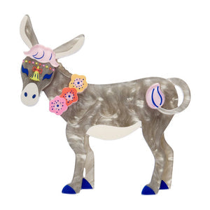 ERSTWILDER - Devoted Donkey Brooch