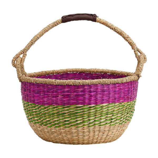 Seagrass Basket - Pinky Purple Multi