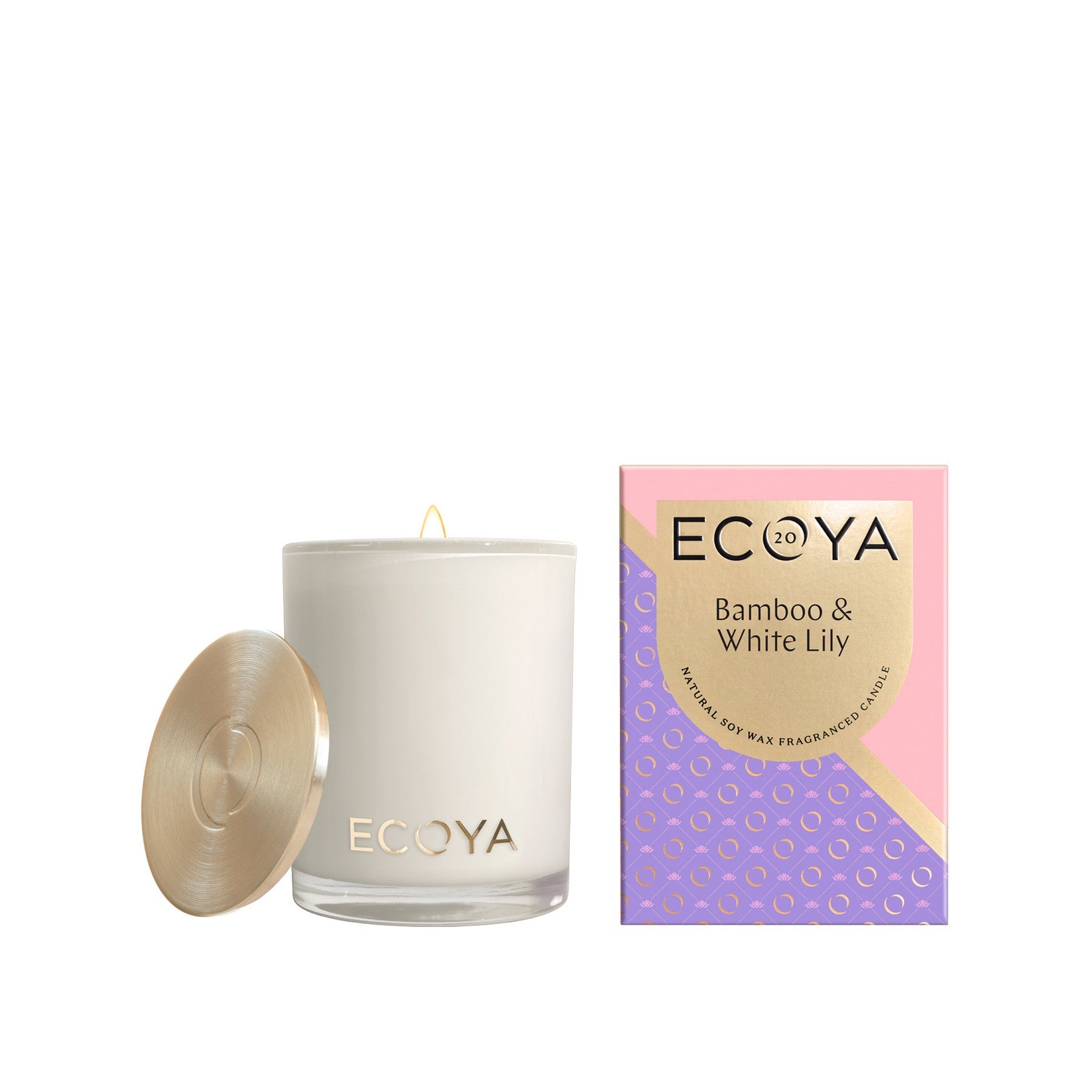 Ecoya Madison Soy Candle 400g — Bamboo & White Lily (Limited Edition)