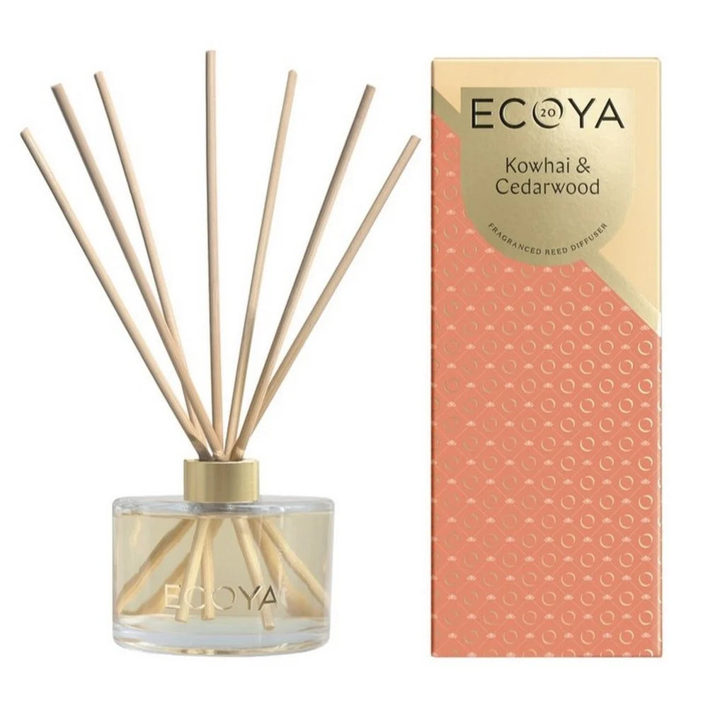 Ecoya Reed Diffuser 200ml — Kowhai & Cedarwood (Limited Edition)