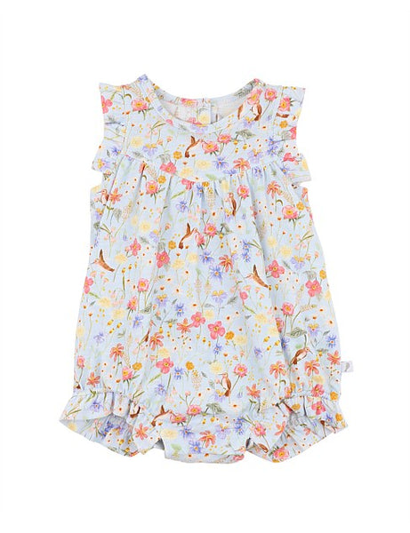 Minhaha Frill Bodysuit - Songbird Print