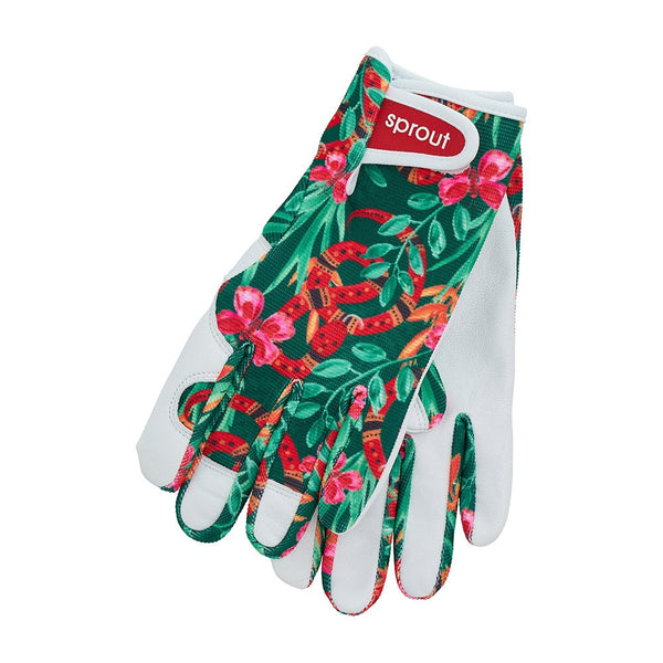 Sprout Goatskin  Garden Gloves - Design  Jungle Snake
