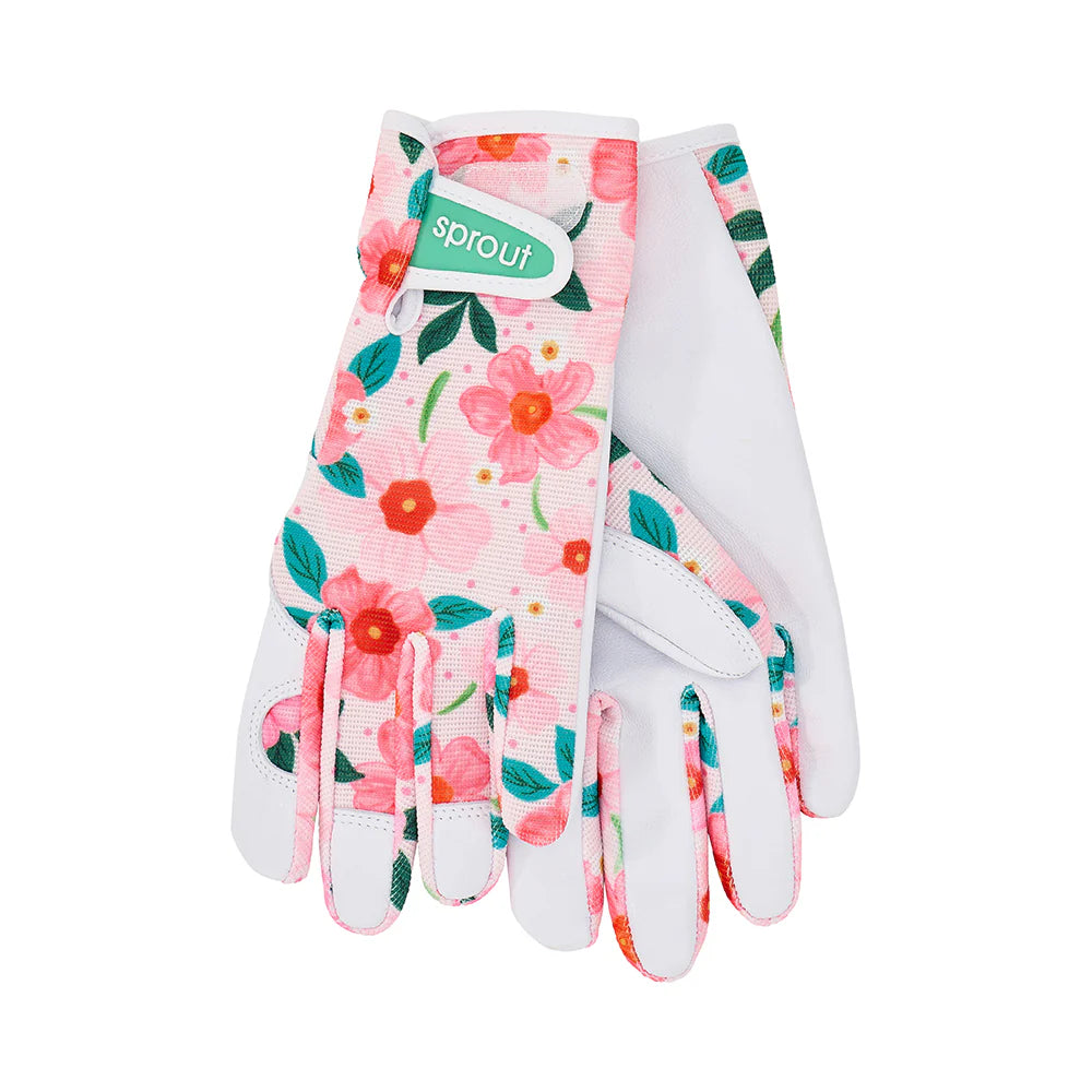 Sprout Goatskin  Garden Gloves - Meadow Blush