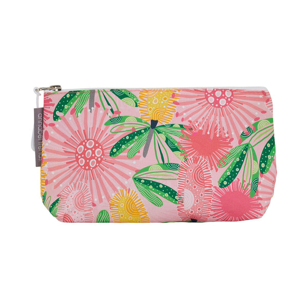 Cosmetic Bag Cotton - Small - Pink Banksia