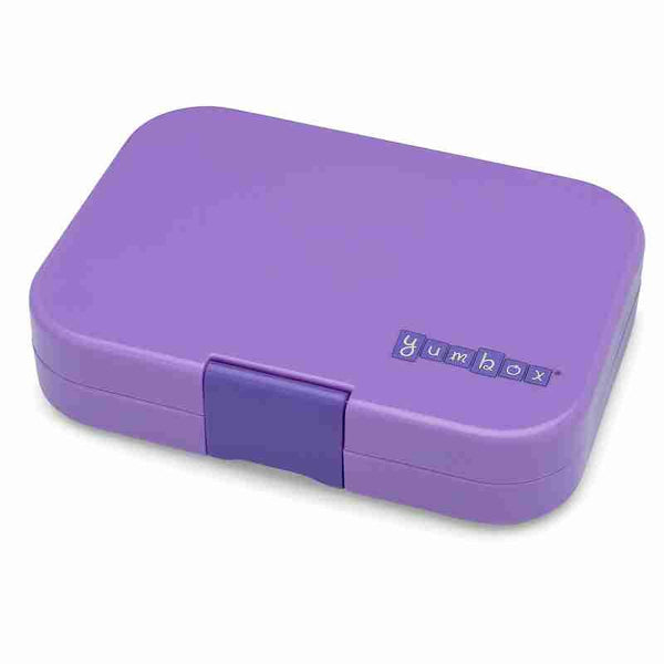 Yumbox Panino 4 Compartment Bento Box: Lulu Purple - Je Taime Paris Tray