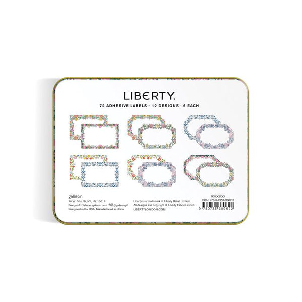 GALISON LIBERTY SET OF GIFT LABELS MULTI-COLOURED 12.3X9.3X2.8 CM