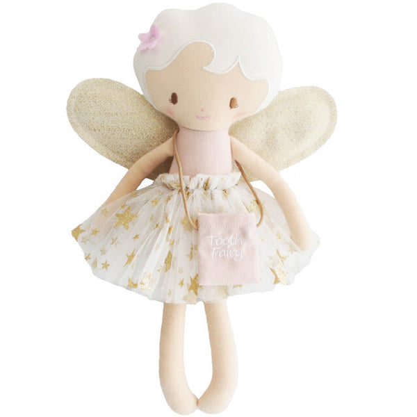 Alimrose - Tilly the Tooth Fairy Ivory/ Gold 35cm