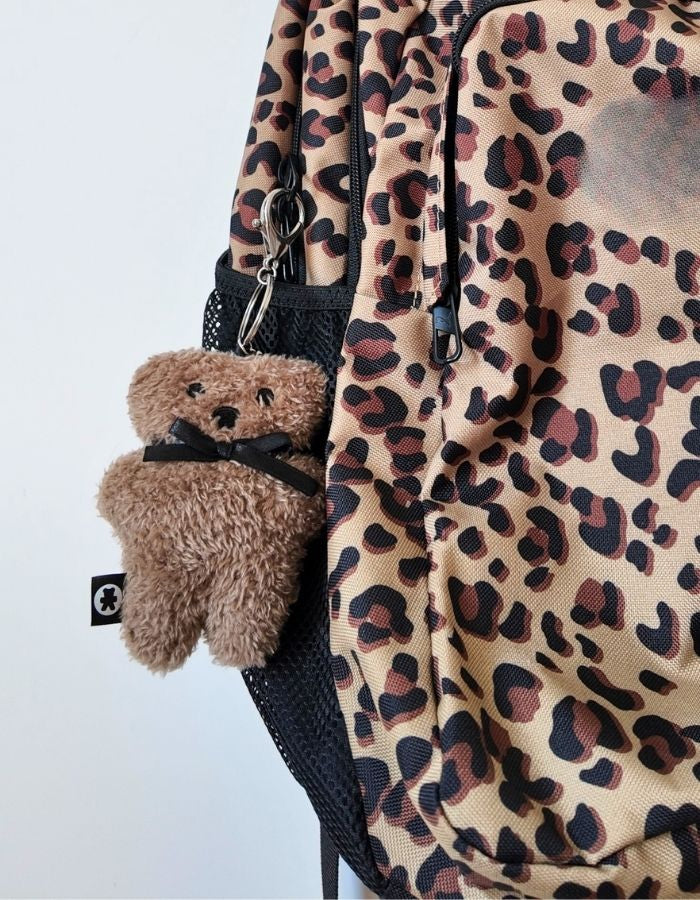 FLATOUT Bear — Bag Charm Latte