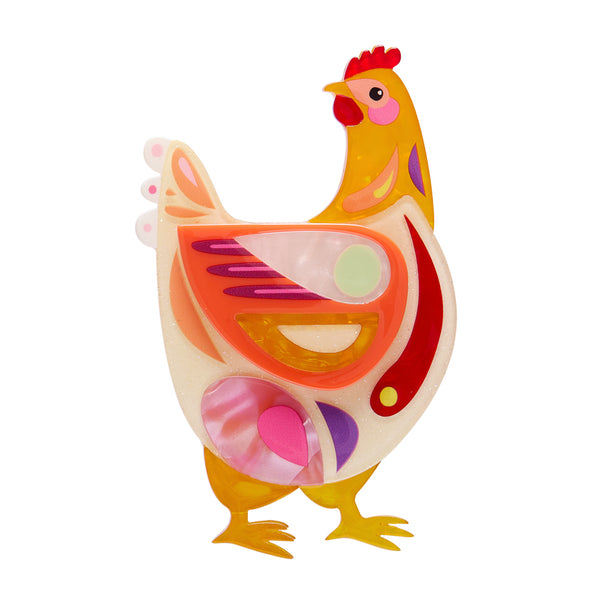 ERSTWILDER - Bessie The Chicken Brooch