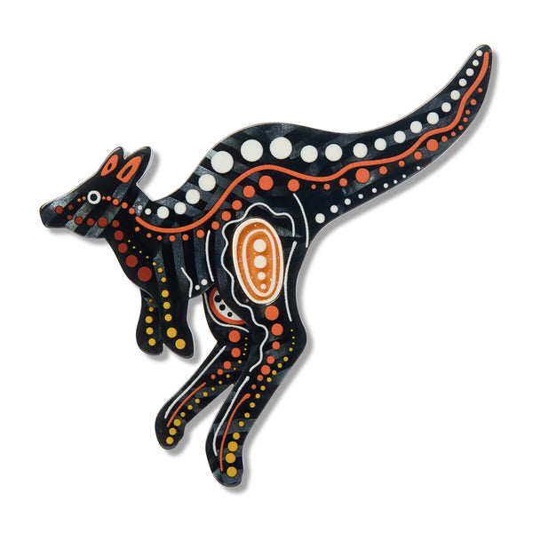 Erstwilder - Matjumpa Ritjinguthinha (Kangaroo) Brooch by Brooke Sutton