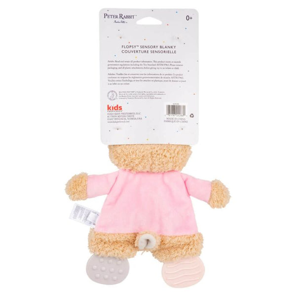 BEATRIX POTTER  FLOPSY BUNNY SENSORY BLANKET WITH CRINKLE