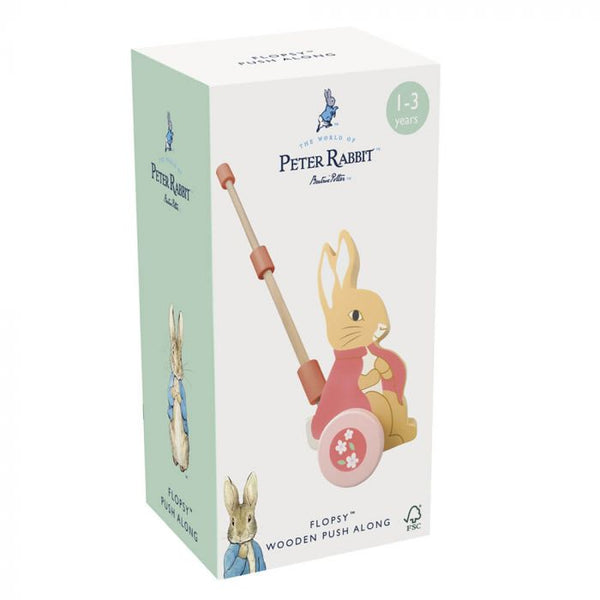 BEATRIX POTTER  FLOPSY WOODEN PUSH ALONG