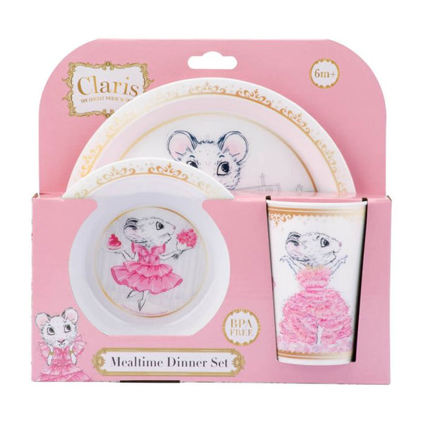 CLARIS THE CHICEST MOUSE IN PARIS  CLARIS MEALTIME DINNER SET