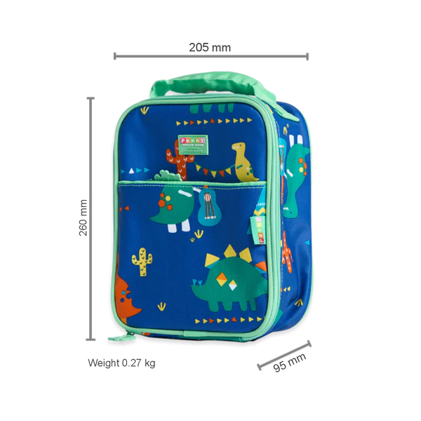 Penny Scallan Large Insulated Lunch Bag - Dino Rock